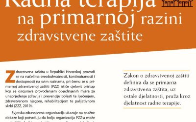 Radna terapija u primarnoj zdravstvenoj zaštiti – letak