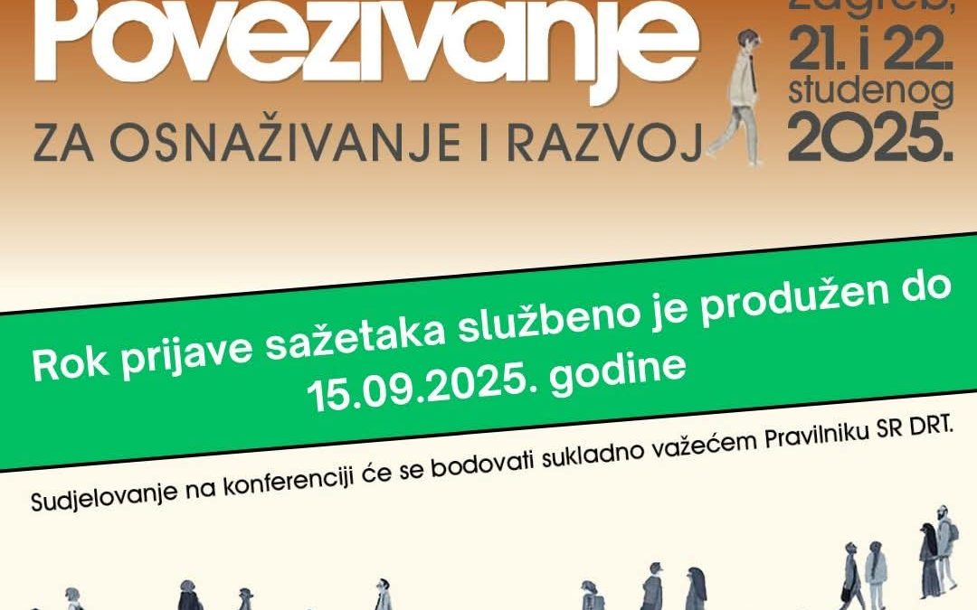 1. Hrvatska konferencija radnih terapeuta [produžen rok prijave sažetaka]